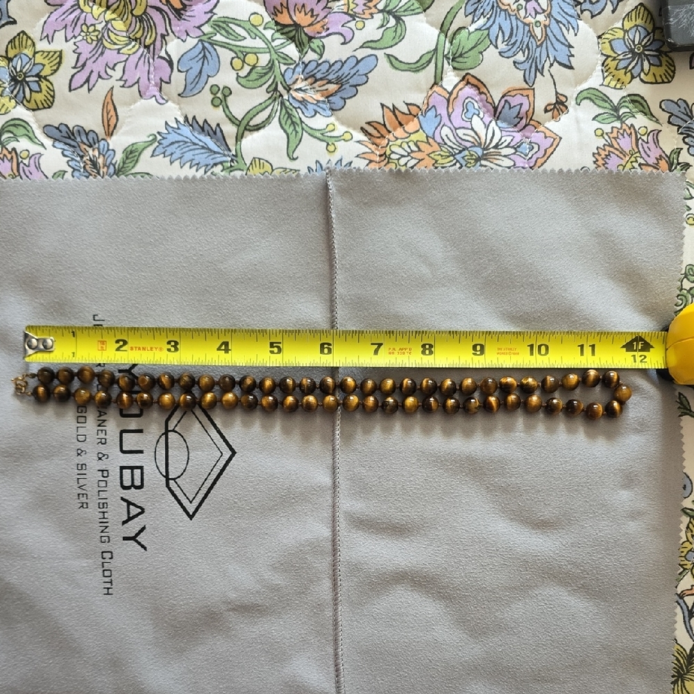 Genuine Hand-Knotted Tigers Eye Necklace - Picture 8 of 9